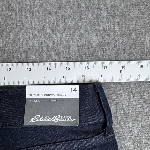 Womans Eddie Bauer Voyager‎ High Rise Skinny Jeans Women's 14 Slightly Curvy NWT - Picture 8 of 9
